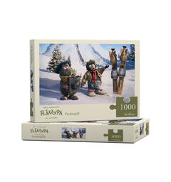 Flåklypa Puslespill 1000 Rekorden 1000 brikker