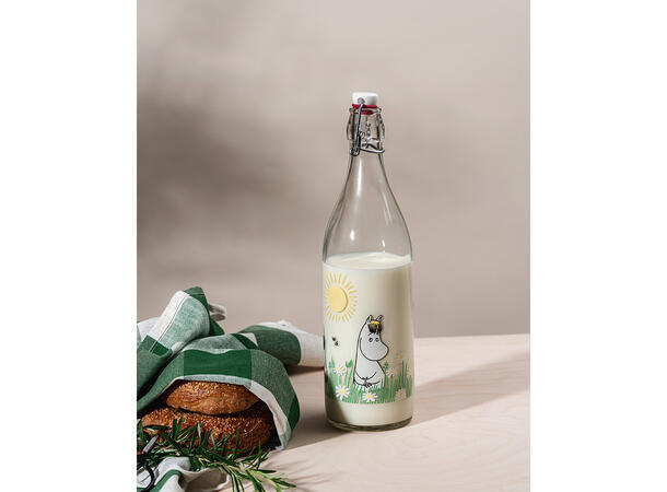 Mummi Glassflaske - I hagen 1 liter