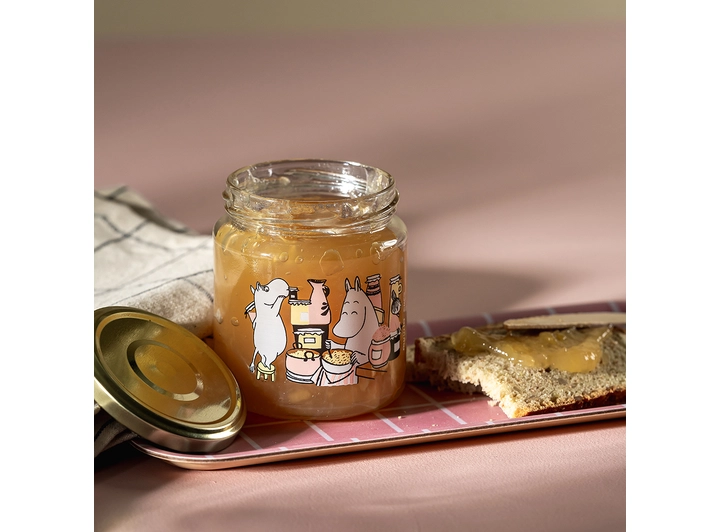 Mummi glasskrukke + 4 klistremerker 0,3 liter 