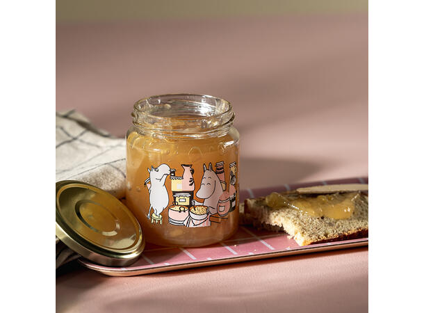 Mummi glasskrukke + 4 klistremerker 0,3 liter