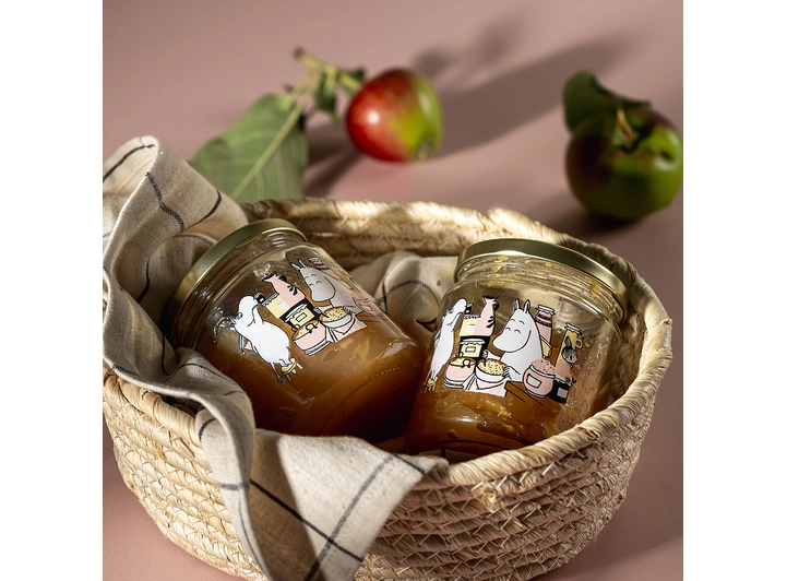 Mummi glasskrukke + 4 klistremerker 0,3 liter 