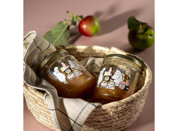 Mummi glasskrukke + 4 klistremerker 0,3 liter