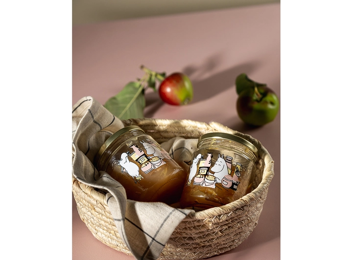 Mummi glasskrukke + 4 klistremerker 0,3 liter 