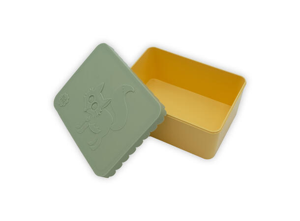 Blafre matboks i plast ett rom - Rev Lys grønn/lys gul