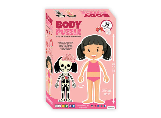 Puslespill kroppen jente  - 36 brikker 3+