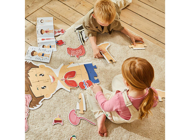 Puslespill kroppen jente  - 36 brikker 3+