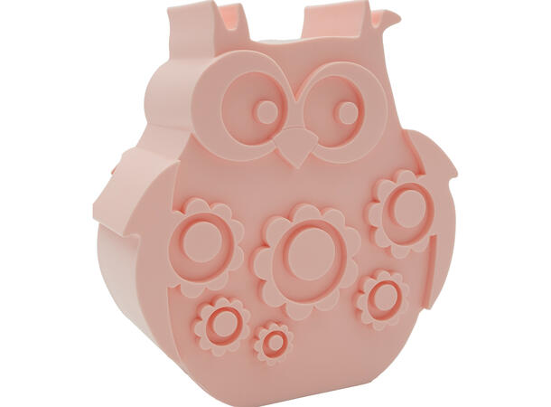 Blafre matboks i plast - Ugle Lys rosa