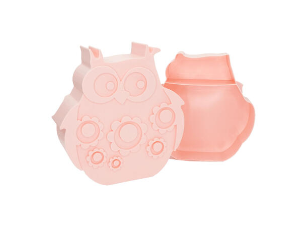 Blafre matboks i plast - Ugle Lys rosa