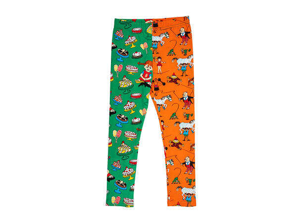 Pippi Leggings - Yummy Grønn/Orange Barneklær fra Pippi