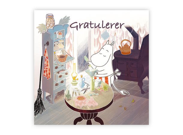 Mummi dobbeltkort - Gratulerer 12 cm Mummi 