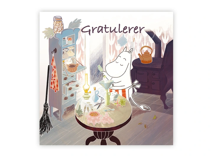 Mummi dobbeltkort - Gratulerer 12 cm Mummi 