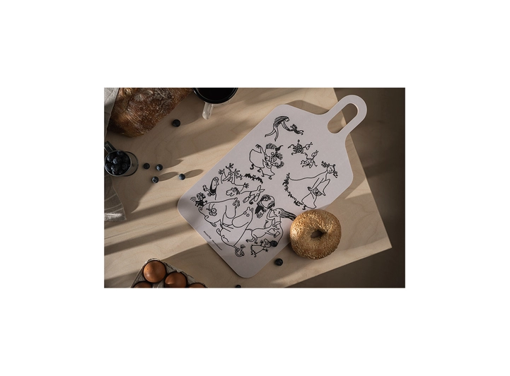 Mummi Skjærebrett - Mummi 80 år 23 x 44 cm 