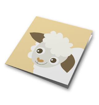 Blafre kort lite - Lam Dobbelt kort