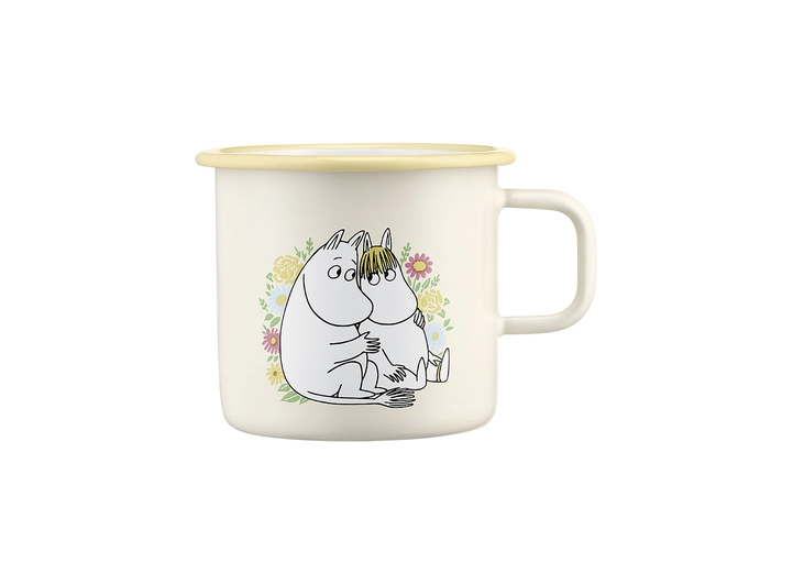 Mummikopp Emalje - Blomster 5,5dl 