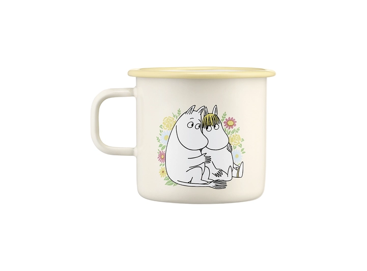 Mummikopp Emalje - Blomster 5,5dl 