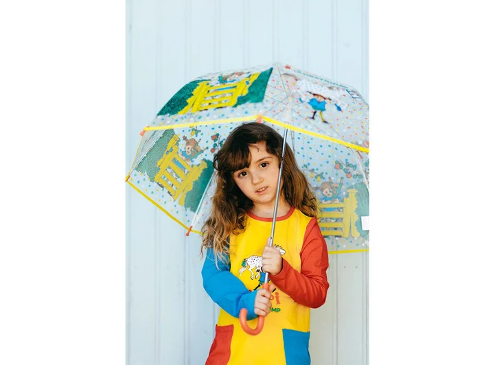 Pippi Paraply Rødgul 71 Cm Pippi Langstrømpe 