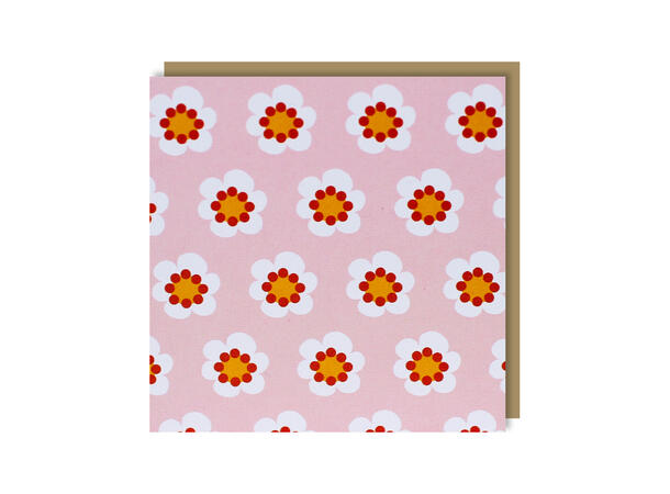 Blafre kort lite - Blomster Dobbelt kort