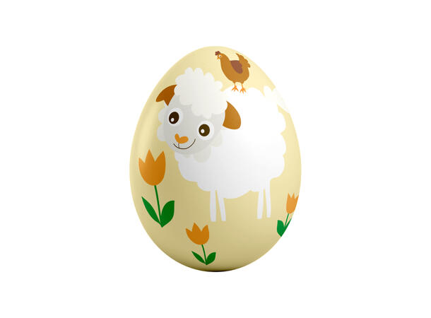 Blafre påskeegg - Lam 15 cm 