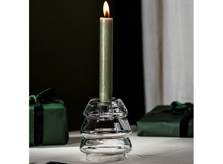 Muurla Glasstre stearinlysholder 10,5cm 