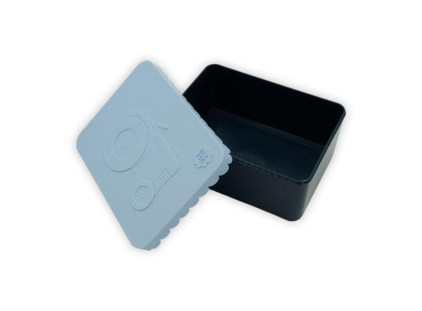 Blafre matboks i plast ett rom - Traktor Himmelblå/mørk blå