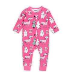 Mummi Pyjamas - Jentegjeng Magenta Babyklær fra Mummi
