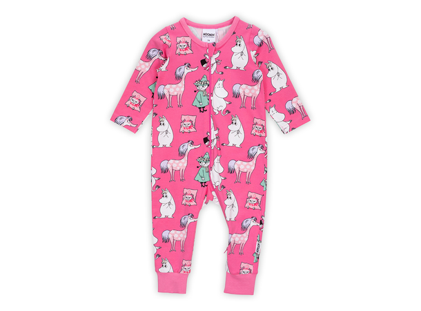 Mummi Pyjamas - Jentegjeng Magenta Babyklær fra Mummi