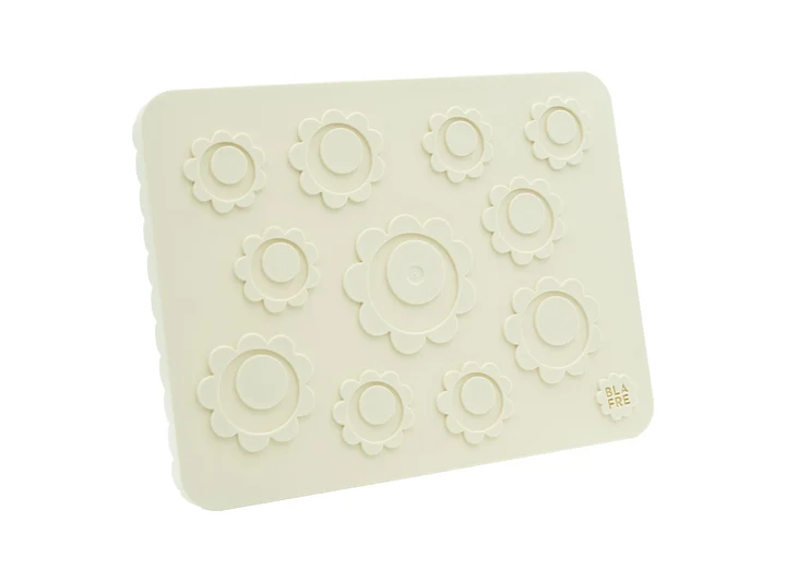 Blafre lokk treroms matboks - Blomst Beige 
