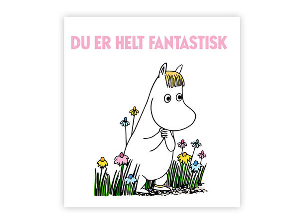 Mummi dobbeltkort - Du er helt fantastis 7,5 cm Mummi 