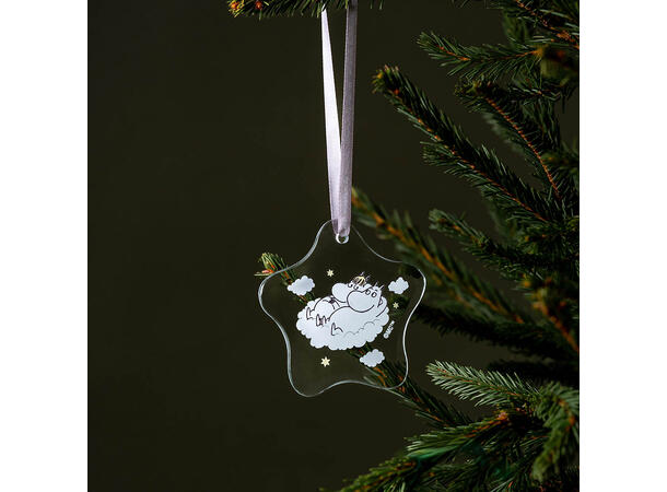 Mummi glass dekor - Snørkfrøken 8 cm