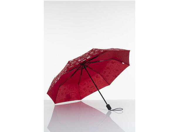 Mummi paraply - Rød Lett rød sammenleggbar paraply