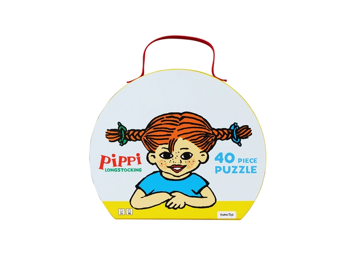 Pippi Langstrømpe - Puslespill i koffert 40 brikker 