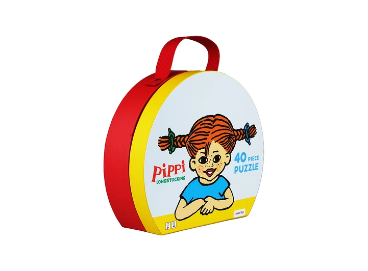 Pippi Langstrømpe - Puslespill i koffert 40 brikker 