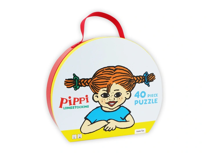 Pippi Langstrømpe - Puslespill i koffert 40 brikker 