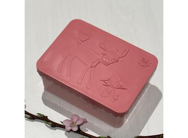 Blafre matboks i plast ett rom - Rådyr Rosa/lys rosa