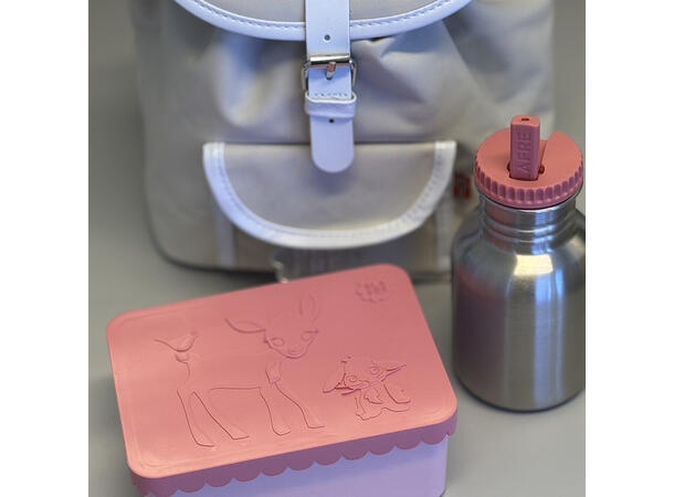 Blafre matboks i plast ett rom - Rådyr Rosa/rosa
