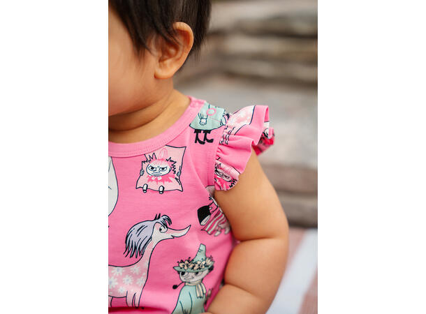 Mummi Playsuit - Jentegjeng Magenta Babyklær fra Mummi