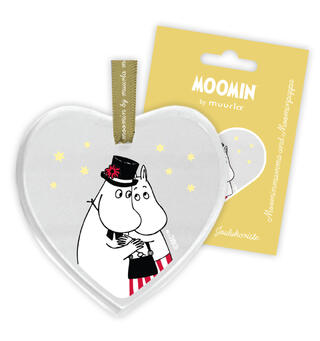 Mummi glass dekor - Mamma og pappa 8 cm