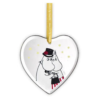 Mummi glass dekor - Mamma og pappa 8 cm