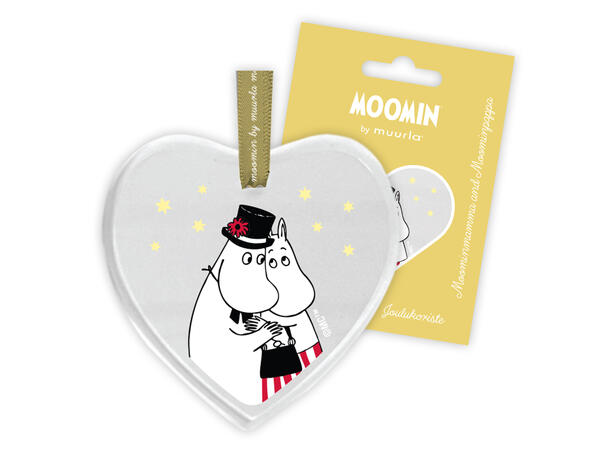 Mummi glass dekor - Mamma og pappa 8 cm