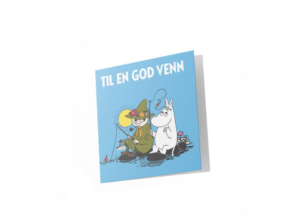 Mummi dobbeltkort - Til en god venn 7,5 cm Mummi