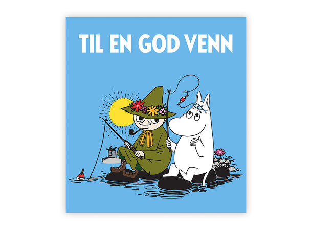 Mummi dobbeltkort - Til en god venn 7,5 cm Mummi 