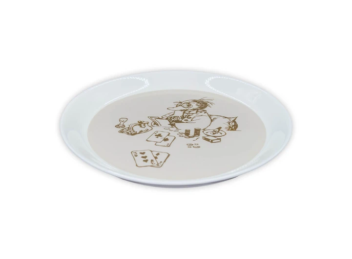 Flåklypa asjett - Solan spiller poker 20cm 