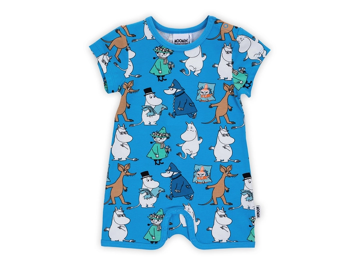 Mummi Playsuit - Guttegjeng Blå 62 Babyklær fra Mummi 