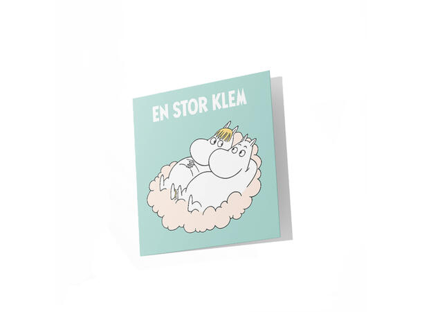 Mummi dobbeltkort - En stor klem 7,5 cm Mummi