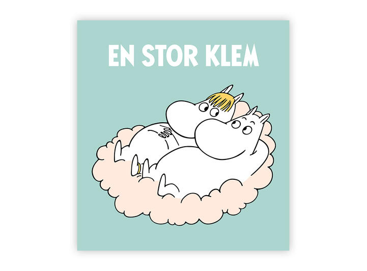 Mummi dobbeltkort - En stor klem 7,5 cm Mummi 