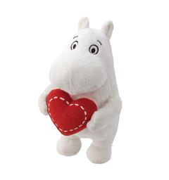 Mummitrollet Bamse - Hjerte 17 cm