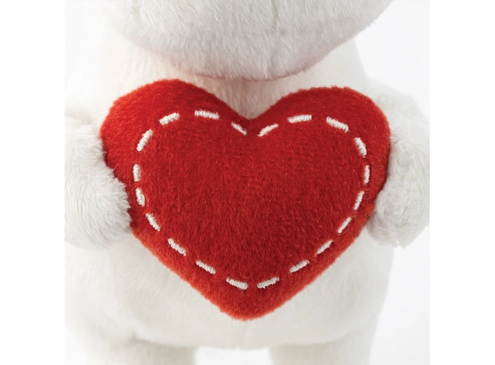 Mummitrollet Bamse - Hjerte 17 cm 