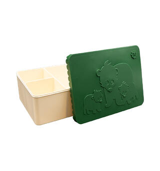 Blafre matboks i plast treroms - Bj&#248;rn M&#248;rk gr&#248;nn/beige