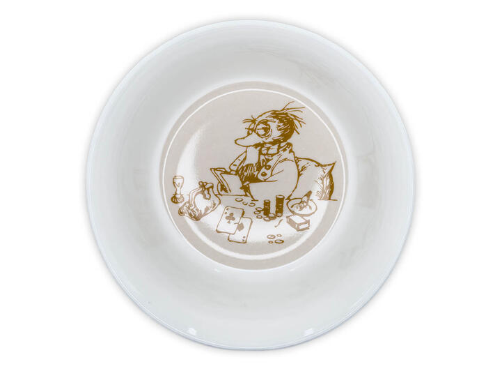 Flåklypa bolle - Solan spiller poker 14cm 