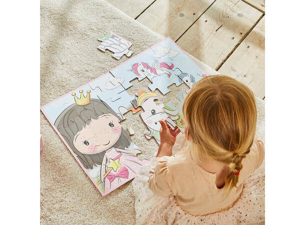 Lillie og Ellie - Puslespill og koffert 24 brikker 